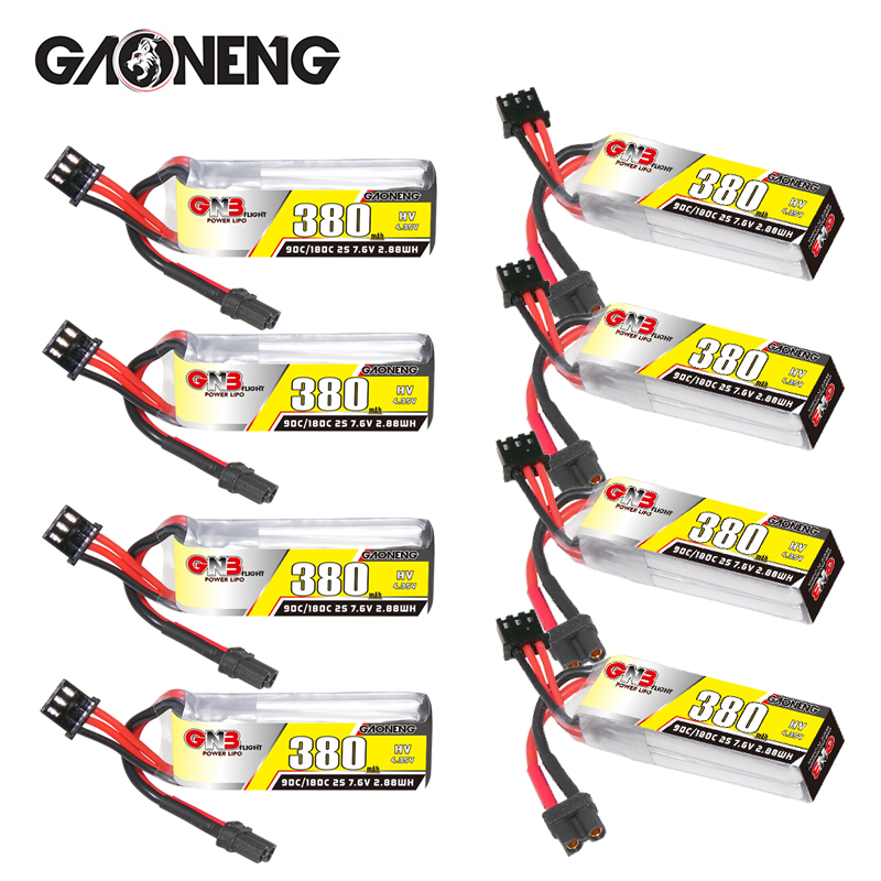 Drone Battery Plate - GNB 2S 7.6V 380mAh 90C/180C แบตเตอรี่ลิโป้สำหรับเบต้า