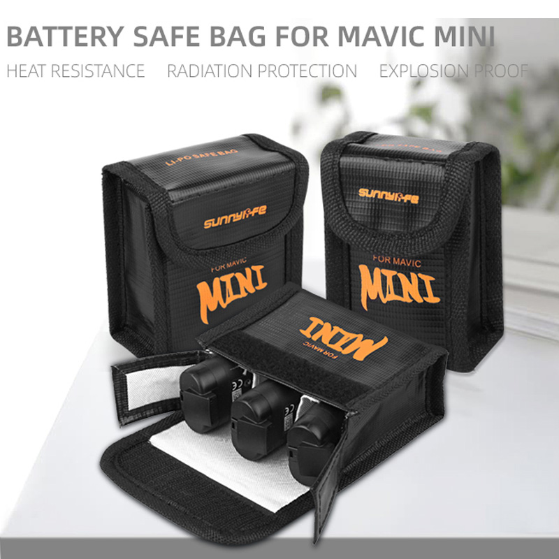 Drone Battery Bag - แบตเตอรี่สำหรับ DJI MINI 2/SE ป้องกันการระเบิดแบตเตอรี่สำหรับ DJI