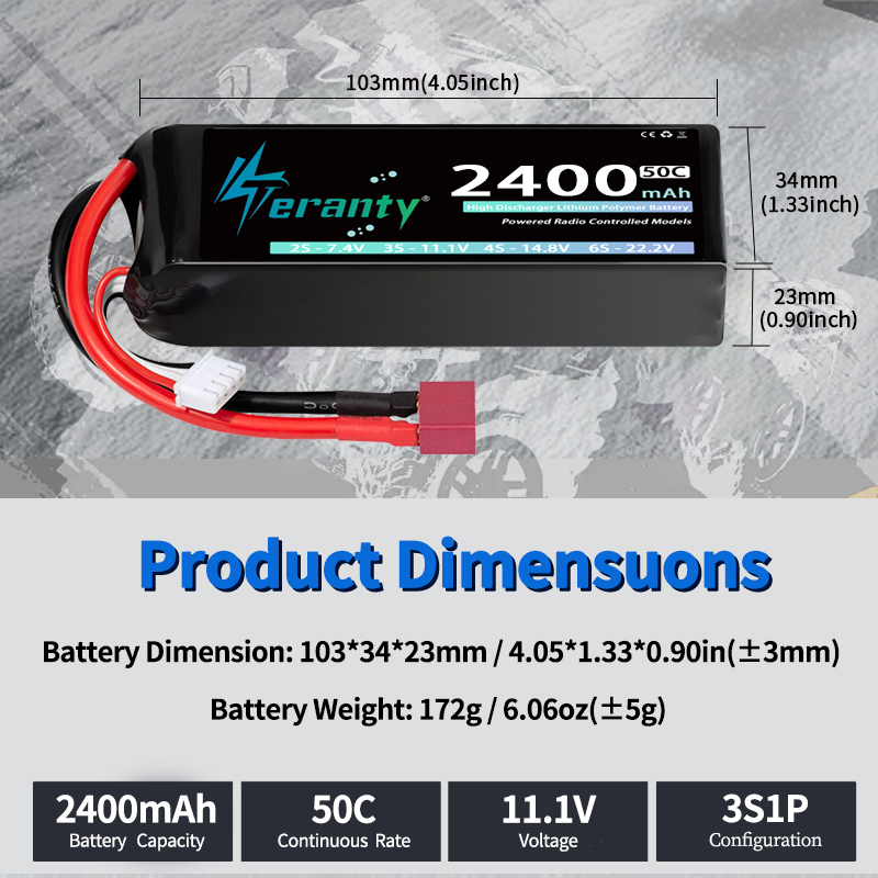 แบตเตอรี่ลิเธียมโพลิเมอร์ TERA - Drone Battery Plate บทวิจารณ์และราคา
