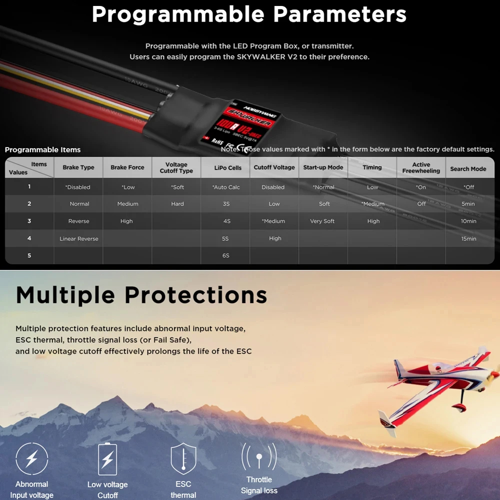 Hobbywing Skywalker V2 ตัวควบค - Drone Battery 4S บทวิจารณ์และราคา