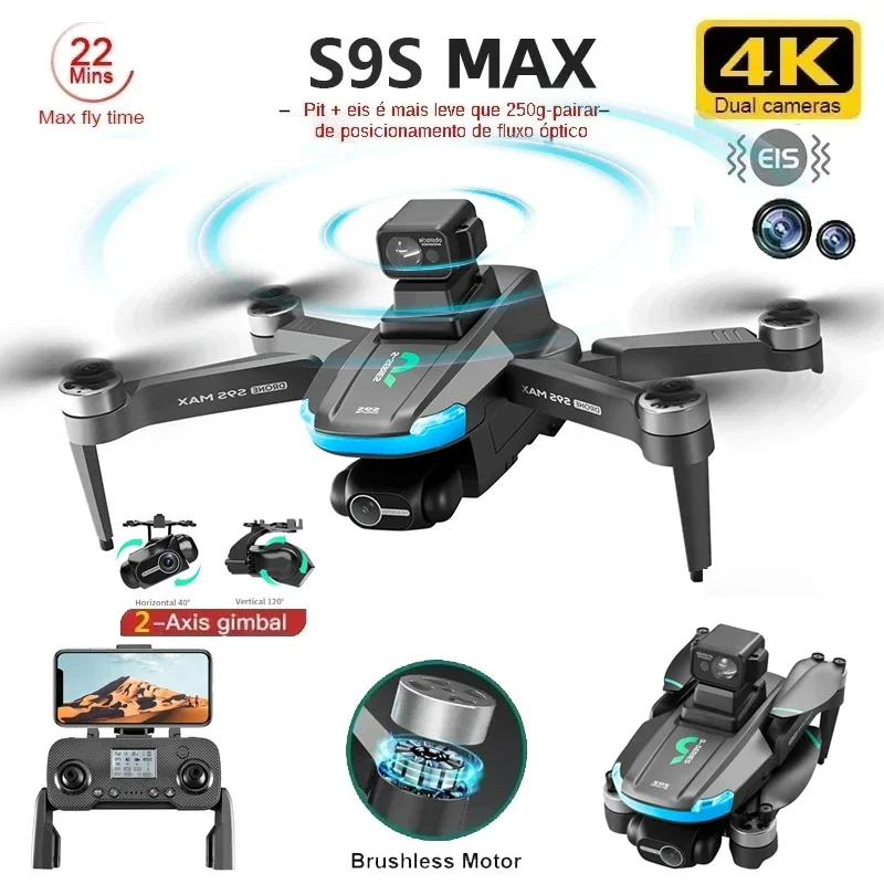 ใหม่S9S MAX MINI Drone 4K 2 แก - Drone Battery Case บทวิจารณ์และราคา