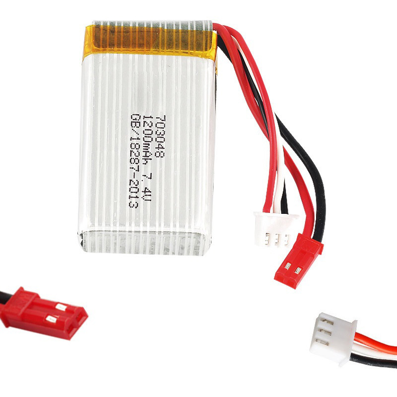 แบตเตอรี่ลิโป 2S 7.4V 1200mAh  - Drone Battery Li-Ion บทวิจารณ์และราคา