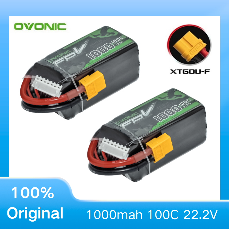 2 ชิ้น OVONIC 1000mAh 100C 22. - Drone Battery 6S บทวิจารณ์และราคา